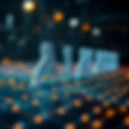 An abstract representation of AI algorithms in action