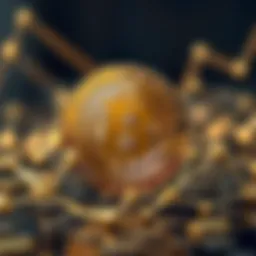 A visual representation of Bitcoin's blockchain technology