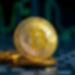 Conceptual representation of Bitcoin as a digital currency