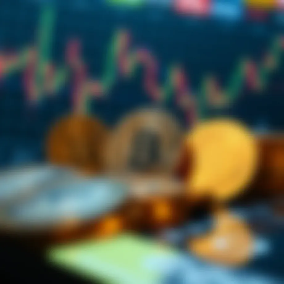 Visual representation of cryptocurrency market cap