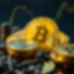Conceptual representation of cryptocurrency investment