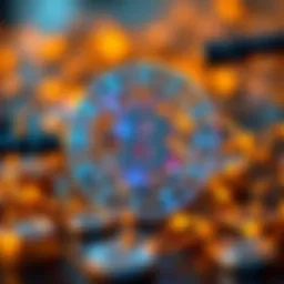 Conceptual representation of blockchain technology