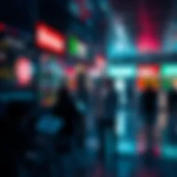 Visual representation of cryptocurrency exchanges
